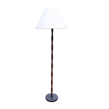 Modern and elegant Asian bamboo inspired floor lamp