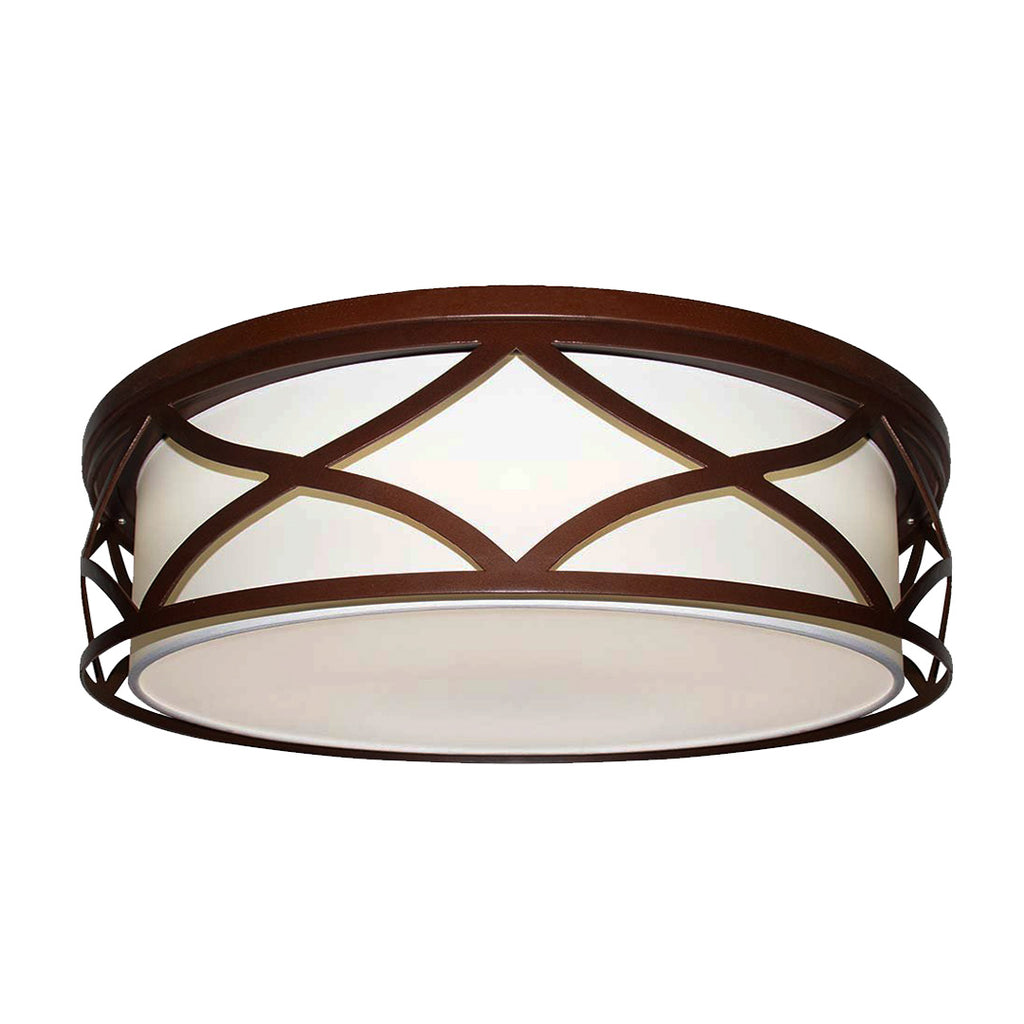An elegant round ceiling lamp for the bedroom