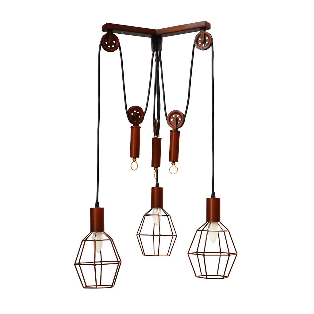 A industrial hanging lamp for rustic homes