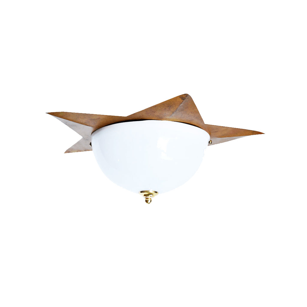 A star designed ceiling lamp made with a retro design