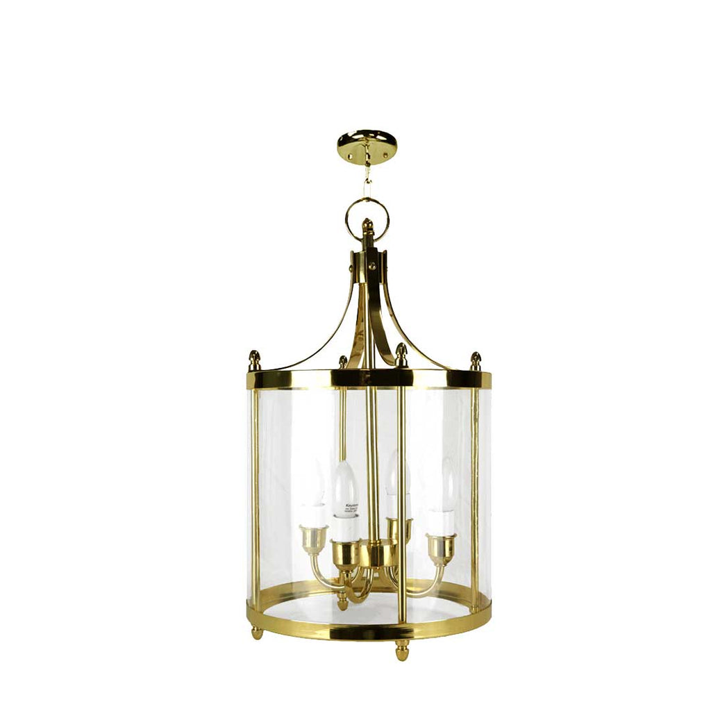 A 4 LED bulb brass hanging lamp  for your modern entrance light